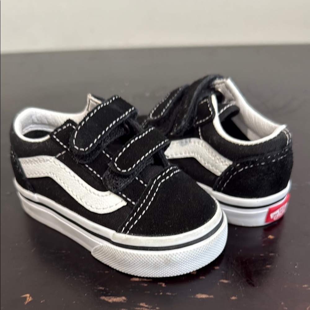 Vans Baby Black and White Sneakers